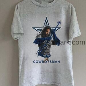 Aquaman Jason Momoa Cowboysman Dallas Shirt Retro Tee
